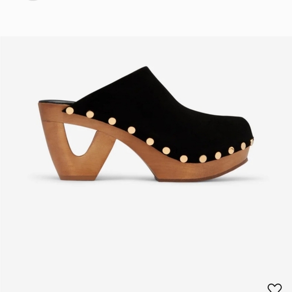 Tamara Mellon Shoes - Tamara Mellon Grass Roots 80 Suede clogs Size 39/8